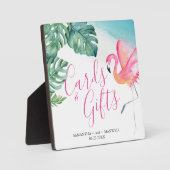 トロピカルウォーターカラーカード&ギフトサイン フォトプラーク (正面)