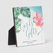 トロピカルウォーターカラーカード&ギフトサイン フォトプラーク (正面)