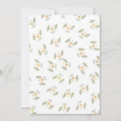 トロピカルウォーターカラーキリン&ゼブラベビーシャワー 招待状 (裏面)