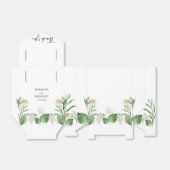 トロピカルウォーターカラーグリーン&金ゴールドサマー結婚ズ フェイバーボックス (折り畳みなし)