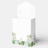 トロピカルウォーターカラーグリーン&金ゴールドサマー結婚ズ フェイバーボックス (オープン)