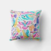 トロピカルウォーターカラートゥーカンジャングル クッション (裏面)