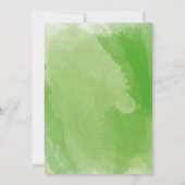 トロピカルウォーターカラーパーム葉リハーサルディナー 招待状 (裏面)