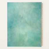 トロピカルウォーターカラーフローラパームココナッツ結婚ズ プランナー手帳 (裏面)