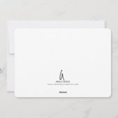 トロピカルウォーターカラーホリデーグリーティングカード シーズンカード (裏面)