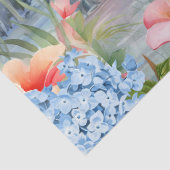 トロピカルウォーターカラー花模様フラミンゴ&蝶 薄葉紙 (詳細)