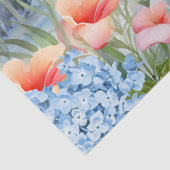 トロピカルウォーターカラー花模様フラミンゴ&蝶 薄葉紙 (詳細)