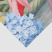 トロピカルウォーターカラー花模様フラミンゴ&蝶 薄葉紙 (詳細)