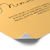 トロピカルウォーターカラー – 花嫁との思い出 ポスター (角)