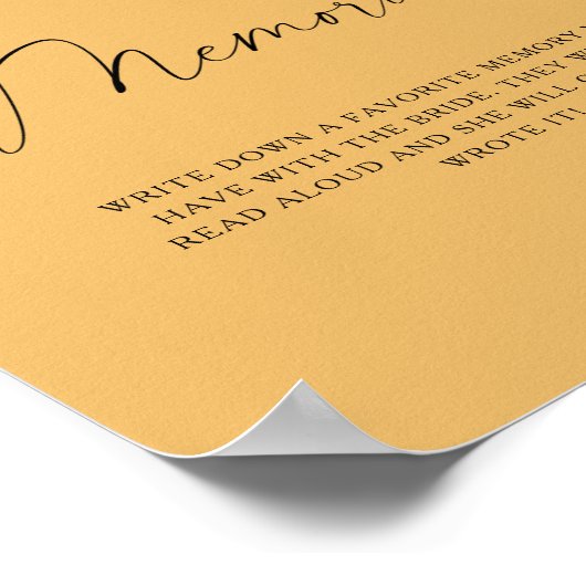 トロピカルウォーターカラー – 花嫁との思い出 ポスター (角)