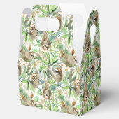 トロピカルウォータースカラーのスロートパターン フェイバーボックス (オープン)