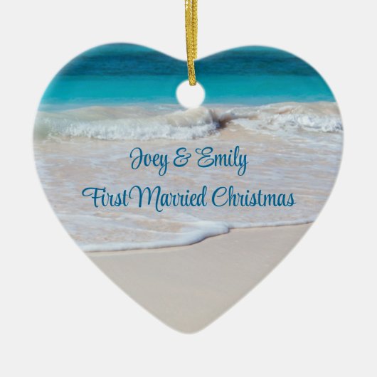 トロピカルウォーターニューファミリー新婚オーナメント セラミックオーナメント (正面)