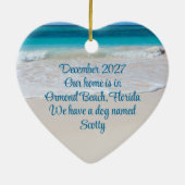 トロピカルウォーターニューファミリー新婚オーナメント セラミックオーナメント (裏面)