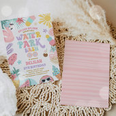 トロピカルウォーターパークサマーバースデーパーティー 招待状