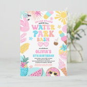 トロピカルウォーターパークサマーバースデーパーティー 招待状 (スタンド正面)