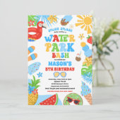 トロピカルウォーターパークサマーバースデーパーティー 招待状 (スタンド正面)