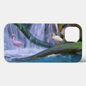 トロピカルウォーターフォール、フラミンゴ、イビス Case-Mate iPhoneケース (裏面 (横))