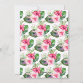 トロピカルウォーターフローラフォトクリスマス シーズンカード (裏面)