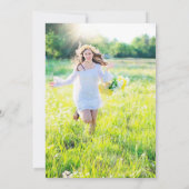 トロピカルウォータールアウ（ハワイ式宴会）卒業パーティー写真 招待状 (裏面)