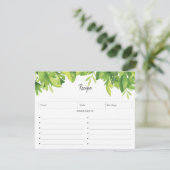 トロピカルウォーターレシピカード (スタンド正面)