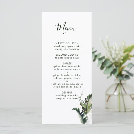 トロピカルウォーター結婚の紅葉のメニュー メニュー (スタンド正面)