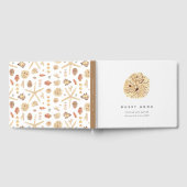 トロピカルウォーター結婚カラーシーシェル ゲストブック (全面)