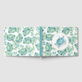 トロピカルウォーター結婚カラーズゲストブック ゲストブック (全面)