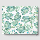 トロピカルウォーター結婚カラーズゲストブック ゲストブック (裏面)