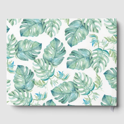 トロピカルウォーター結婚カラーズゲストブック ゲストブック (裏面)