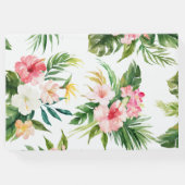 トロピカルウォーター結婚カラーフラワーズゲストブック ゲストブック (裏面)