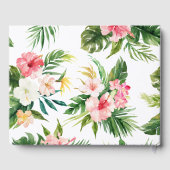 トロピカルウォーター結婚カラーフラワーズゲストブック ゲストブック (裏面)