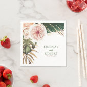 トロピカルウォーター結婚カラー スタンダードカクテルナプキン (インサイチュ)