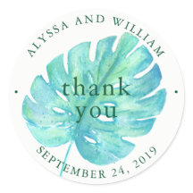 トロピカルウォーター結婚カラー |青い葉