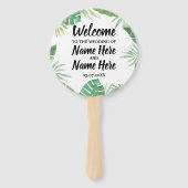 トロピカルウォーター結婚式 プログラムハンドファン ハンドファン (正面)