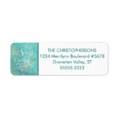 トロピカルウォーター色シーソンの挨拶 ラベル (正面)