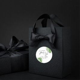 トロピカルウォーター葉カラーパーム結婚sありがとう ラウンドシール