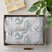 トロピカルウォーター葉カラー&フラワーパターン 薄葉紙 (ギフト)