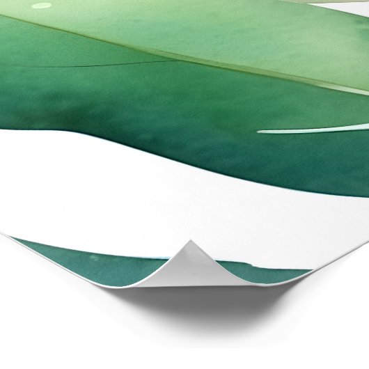 トロピカルウォーター調和の果実と離れ ポスター (角)