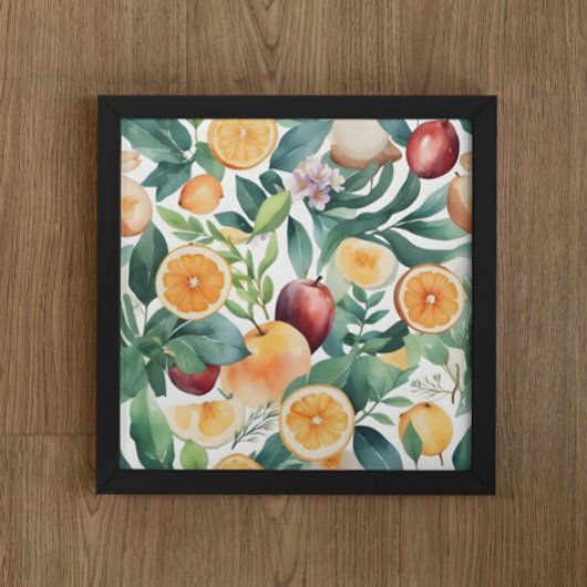 トロピカルウォーター調和の果実と離れ ポスター