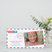 トロピカルエアメールホリデーグリーティングカード シーズンカード (スタンド正面)