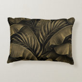 トロピカルエキゾチックグランジ：ゴールデン自然 アクセントクッション (裏面)