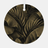 トロピカルエキゾチックグランジ：ゴールデン自然 ガラスオーナメント (裏面)