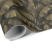 トロピカルエキゾチックグランジ：ゴールデン自然 ラッピングペーパー (ロールコーナー)