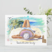 トロピカルエキゾチック　ビーチパーティー　独身最後の女 招待状 (スタンド正面)