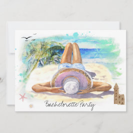 トロピカルエキゾチック　ビーチパーティー　独身最後の女 招待状
