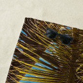 "トロピカルエスケープビーチタオル – Palm 葉 Tree  ビーチタオル (インサイチュ)