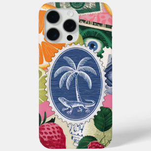 トロピカルエスケープフルーツ鮮やかと自然コラージュ iPhone 15 PRO MAXケース