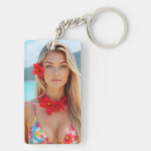 トロピカルエスケープ：ビーチサイドブリスキーチェーン キーホルダー (裏面)