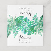 トロピカルエスコート結婚カード プレイスカード (外部開封)