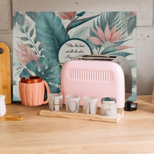 トロピカルエッセンスカスタマイズ可能ガラス カッティングボード